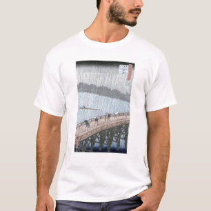 Camiseta Chá repentino sobre a ponte de Shin-Ohashi e