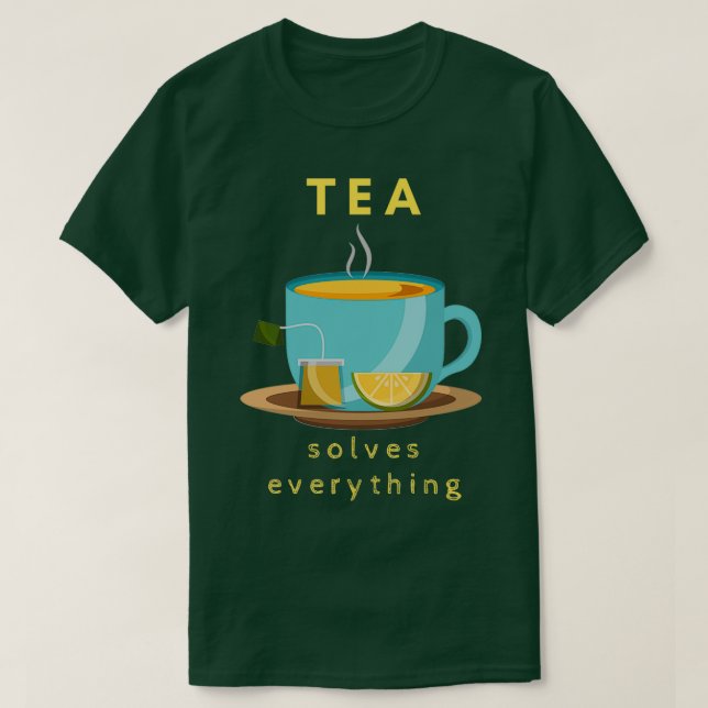 Camiseta Chá resolve tudo 72 (Frente do Design)