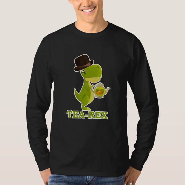 Camiseta Chá Rex dinossauro nobre (Frente)