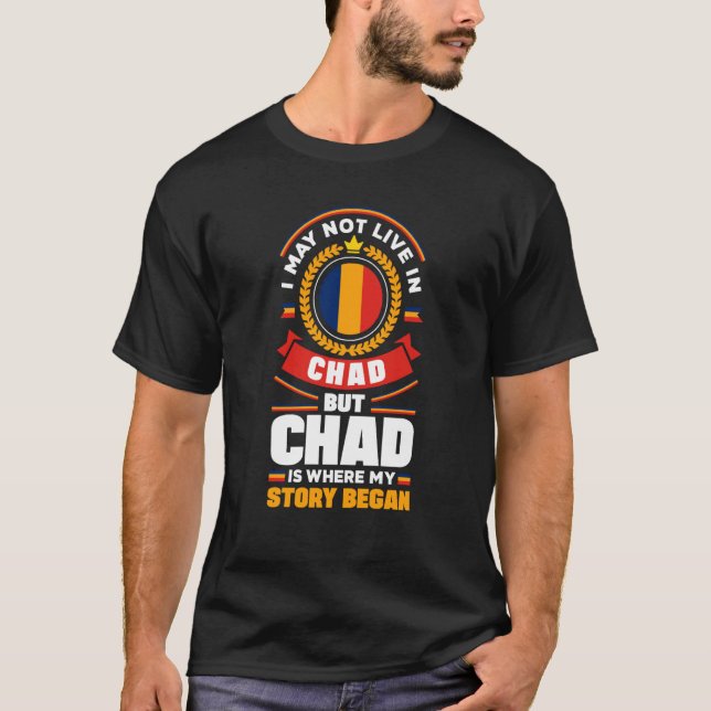 Camiseta Chad Chadian Chad Flag Quote (Frente)