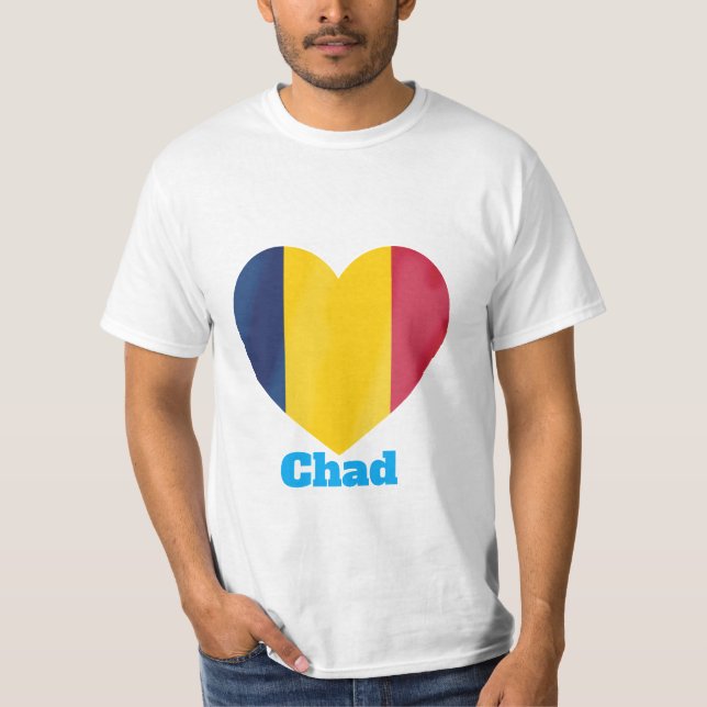 Camiseta Chad Heart Flag (Frente)
