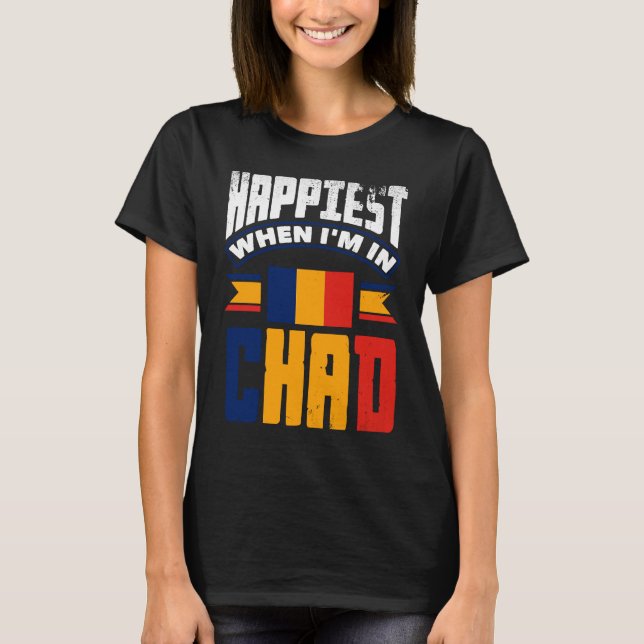 Camiseta Chade Chade Flag É Mais Feliz Quando Eu Estou No C (Frente)