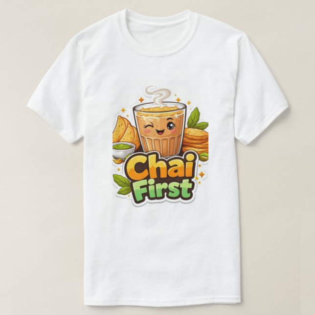 Camiseta Chai Primeiro. (Frente do Design)