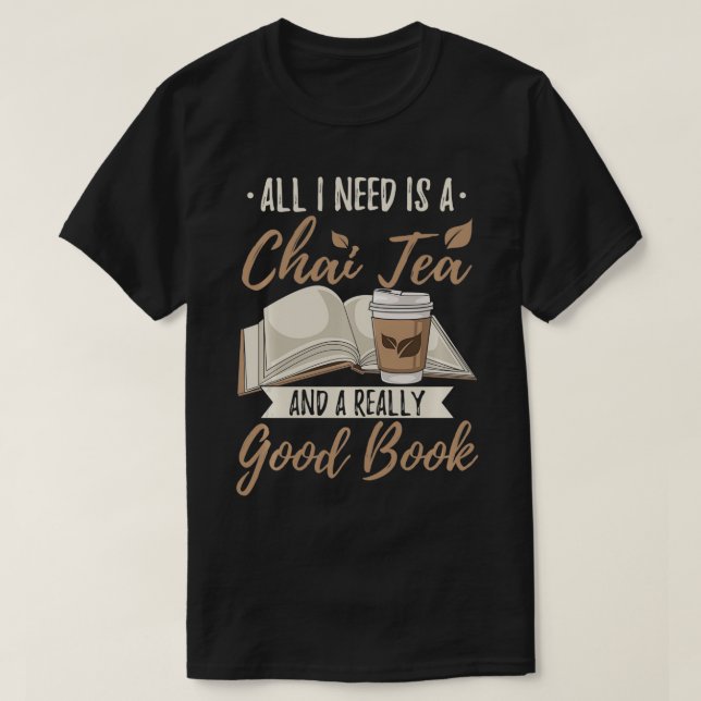 Camiseta Chai Tea e um Bom design de Livro (Frente do Design)