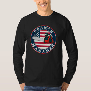 Camiseta Chainsaw American Flag Branch Manager