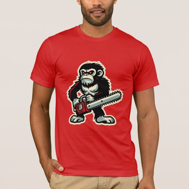 Camiseta Chainsaw Chimp (Frente)