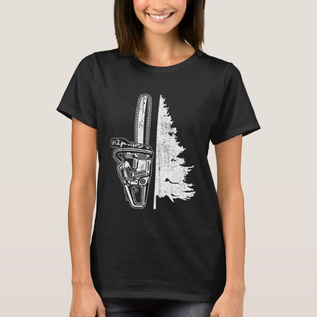 Camiseta Chainsaw tree (Frente)