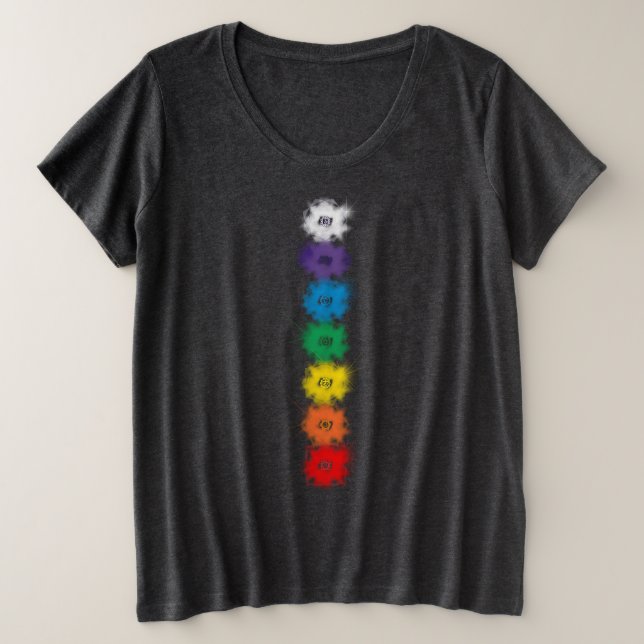 Camiseta Chakra Plus Size Tee (Frente do Design)
