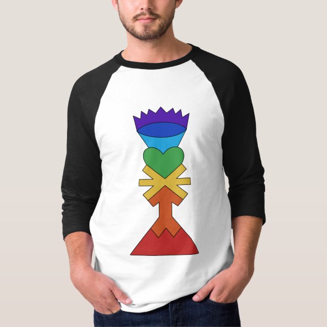 Camiseta Chakra Tower Raglan Tee (Frente)
