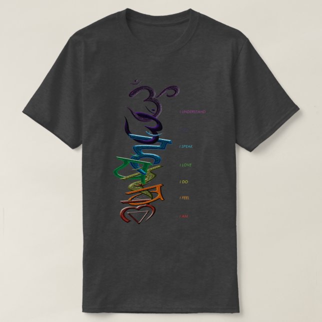 CAMISETA CHAKRAS (Frente do Design)