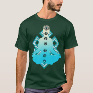 Camiseta Chakras Louts Meditação Budismo Zen