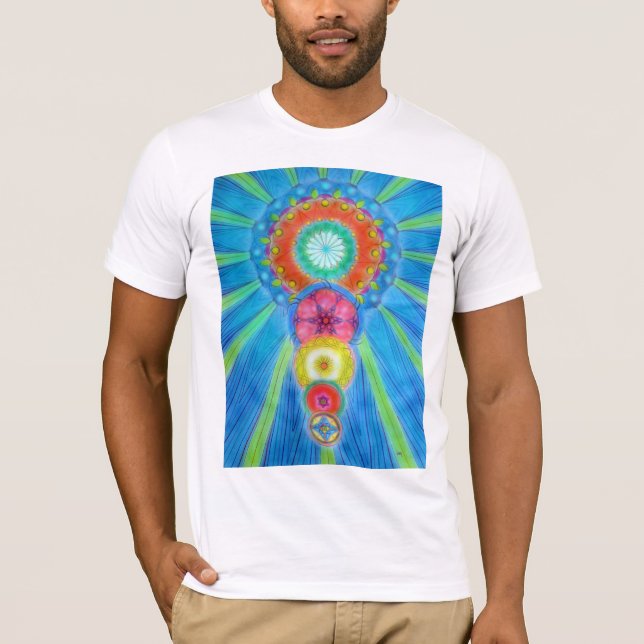 Camiseta Chakras que ascensão (Frente)