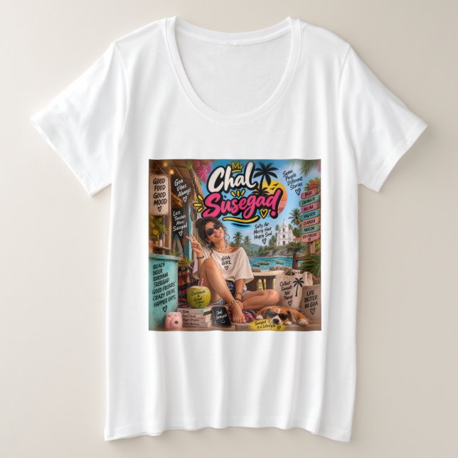 Camiseta Chal Susegad! — Susegad é um Estilo de Vida (Frente do Design)