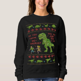 Camiseta Chalaça feia engraçada do dinossauro da camisola |