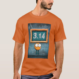 Camiseta Chalk para Pi: Modo de Geek 3.14 ativado