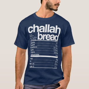 Camiseta Challah Bread Nutricional Fatos Judeus Hanukkah Fo