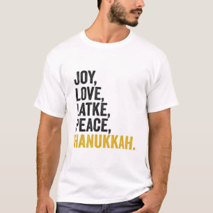 Camiseta Challah de Hanukkah Engraçado Latke Amante de Comi