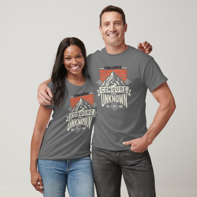 Camiseta "Challenge T-Shirt: conquiste o desconhecido" (Unissex)
