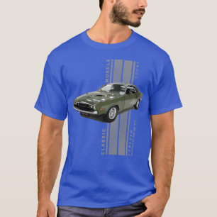 Camiseta Challenger RT HEMI Classic American Muscle Cars Vi