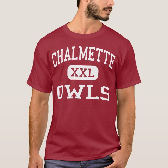 Camiseta Chalmette - corujas - alto - Chalmette Louisiana (Frente)