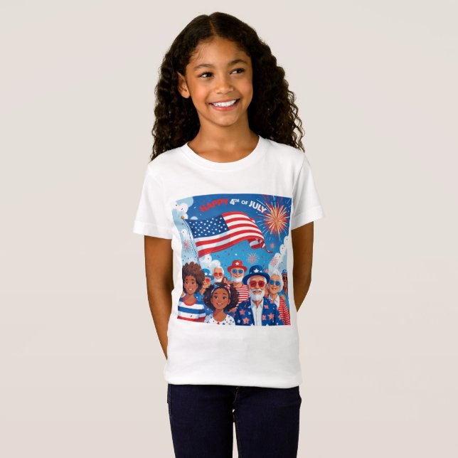 Camiseta Chama Americana (Frente Completa)