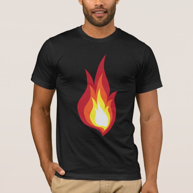 Camiseta Chama do traje do fogo - incandesce (Frente)