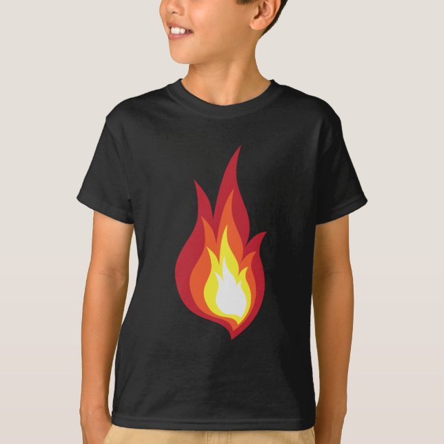 Camiseta Chama do traje do fogo - incandesce (Frente)