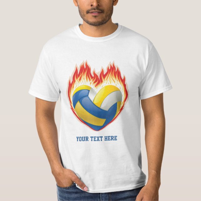 Camiseta Chama do voleibol (personalizada) (Frente)