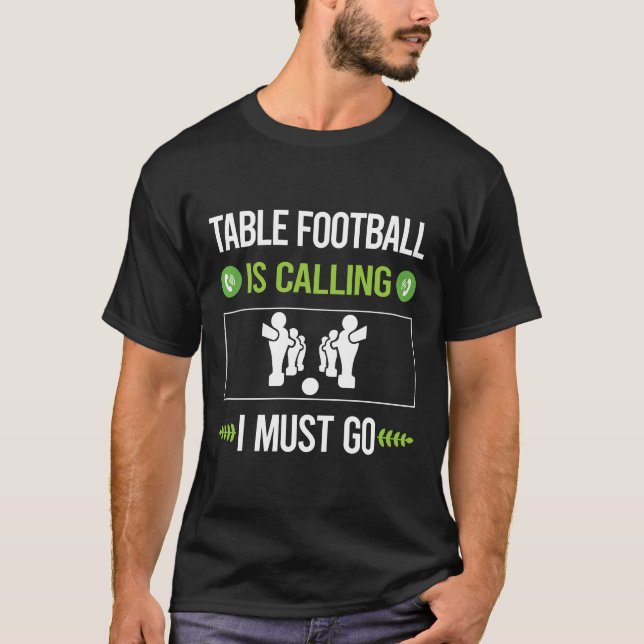 Camiseta Chama-se Foosball De Futebol Mesa (Frente)