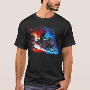 Camiseta Chama Snowmobile Snow Machine SkiDoo Snowmobile S