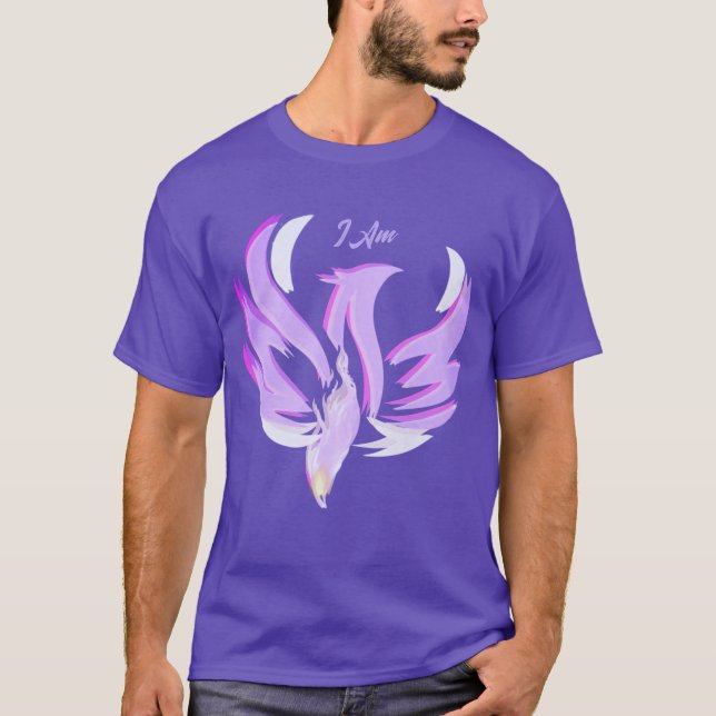 CAMISETA CHAMA VIOLETA EU SOU - FÊNIX NASCENTE (Frente)