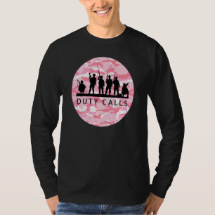 Camiseta Chamada de Direitos de Figuras de Soldado de Camuf