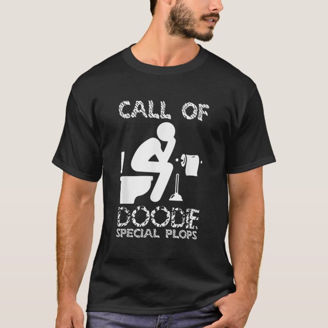 Camiseta Chamada De Doodie Special Plops Funny Nerd Gamer D (Frente)