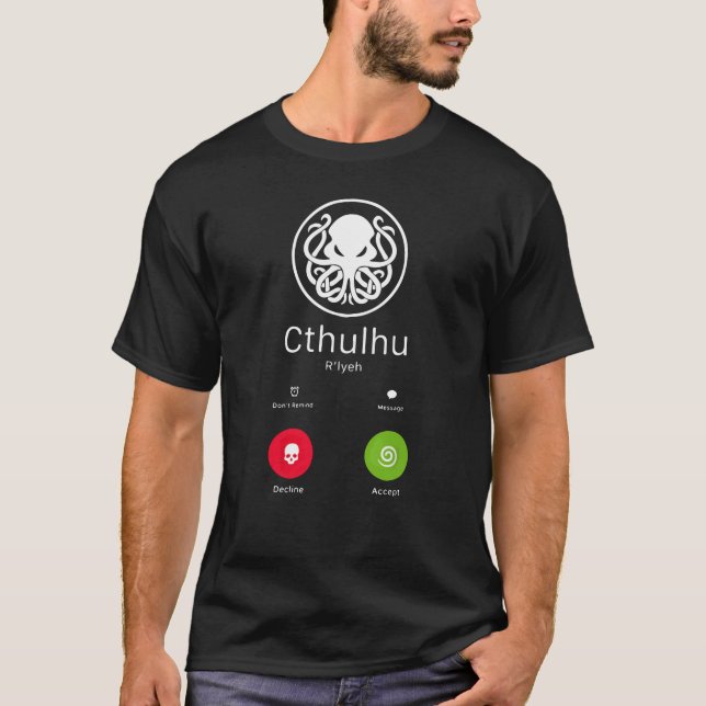 Camiseta Chamada de Morte de Cthulhu (Frente)