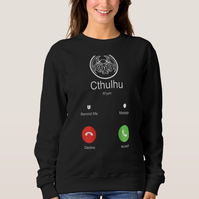 Camiseta Chamada De Morte Do Monstro Cthulhu Mitos Gótico C (Frente)