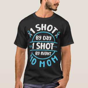 Camiseta Chamada de Suporte de Fita Azul do Guerreiro de Di