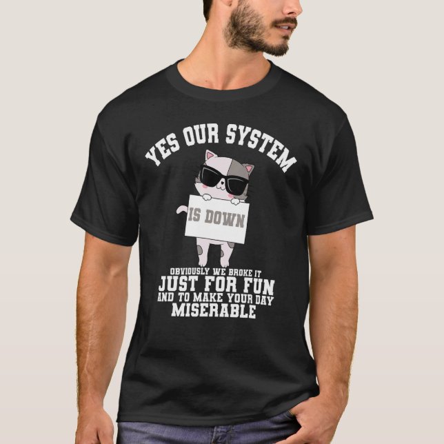 Camiseta Chamada de Tecnologia de Informações do Help Desk  (Frente)