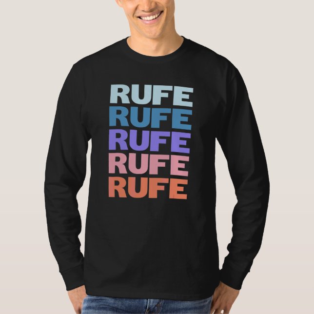 Camiseta Chamada de Texto Repetido Moderno (Frente)