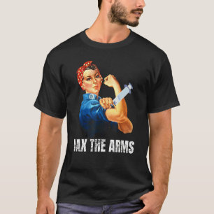 Camiseta Chamada para Armas Não Esperem Vacinar Vax Os Braç