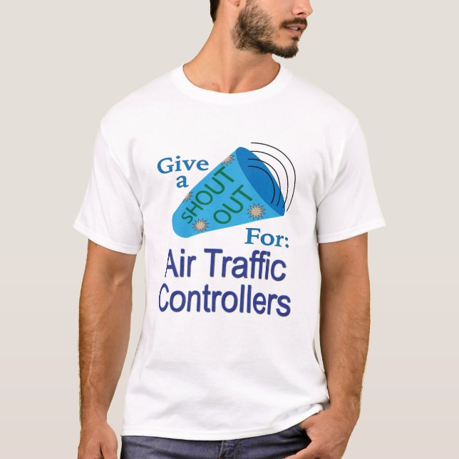 Camiseta Chamada para controladores de tráfego aéreo (Frente)