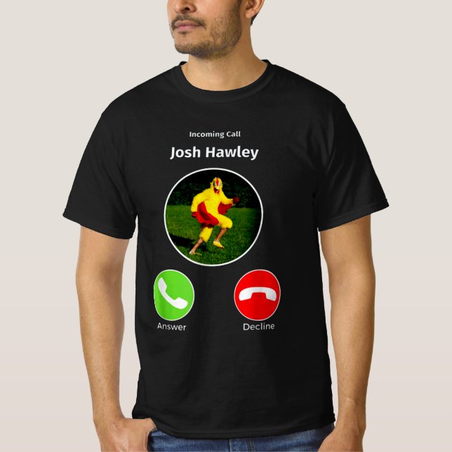 Camiseta Chamada recebida josh hawley (Frente)