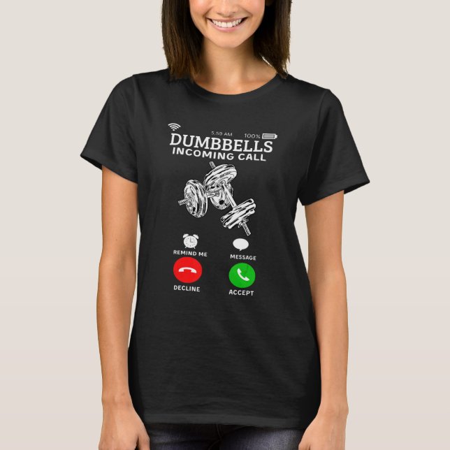 Camiseta Chamada Recebida Para Malhação E Trabalho De Gym (Frente)