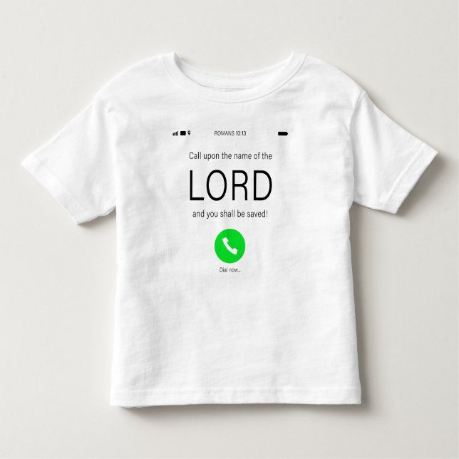 Camiseta Chamada sobre o nome do LORD - Fé Cristã (Frente)