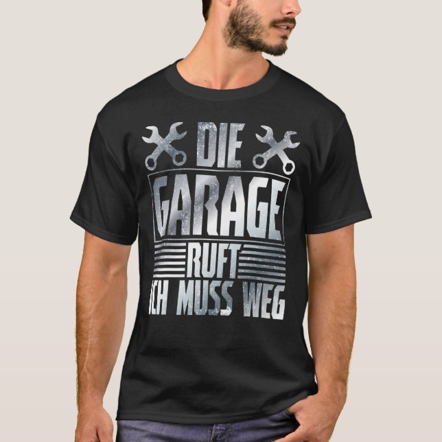 Camiseta Chamadas de Garagem - Workshop Mecânico de Automóv (Frente)