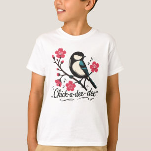 Camiseta chamado do passarinho chick-a-dee-dee-dee