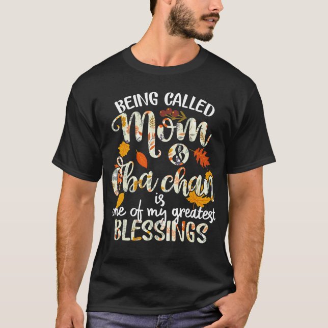Camiseta Chamado Mãe e Oba-Chan, Cristão de Ação de Graças (Frente)