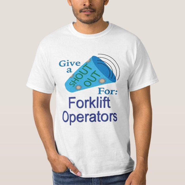 Camiseta Chamado para Operadores de Empilhadeira (Frente)