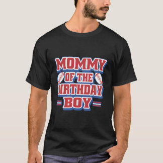 Camiseta Chamador B-Day Da Família De Futebol Da mamãe