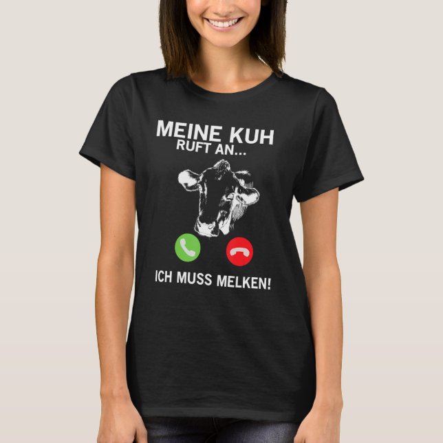 Camiseta Chamados De Vaca Para Eu Devo Ordenhar (Frente)