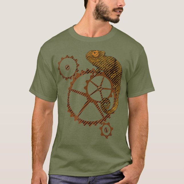 Camiseta Chamaeleon Steampunk (Frente)